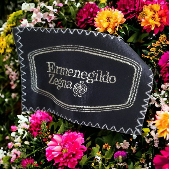 Emenegildo Zegna Men's 36L Solid Beige Blazer Sport Coat & Tie 10782 - Picture 7 of 9